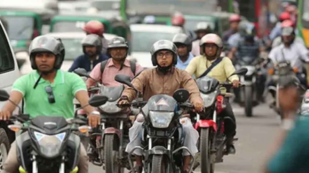 মধ্যরাত থেকে যেসব এলাকায় বন্ধ হচ্ছে মোটরসাইকেল চলাচল